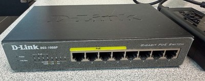 D-Link  DGS (DGS-1008P) 8-Port POE Gigabit Ethernet Switch