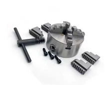 Genuine Quality Sanou 4 Jaw Self Centering Metal Lathe Chuck Reversable Jaw+Key