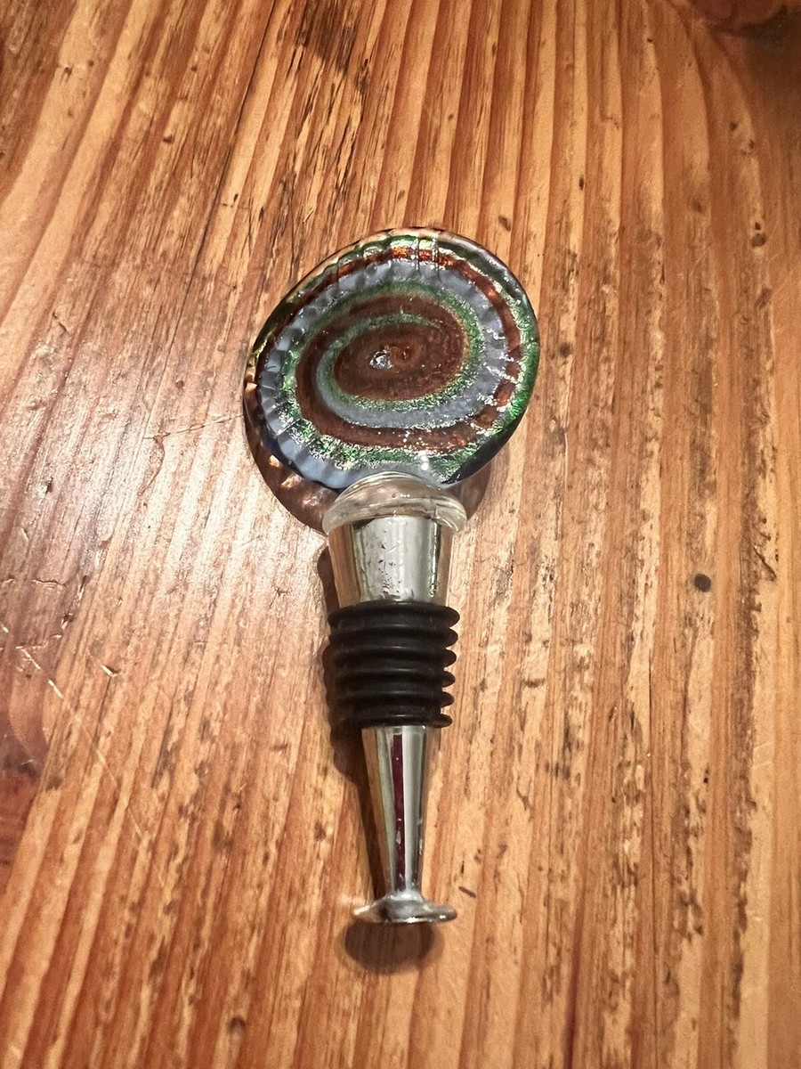 Vintage Murano Glass Art Collection Wine Bottle Stopper