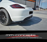 CUP Diffusor Seiten AnsäTze Schwarz FüR Porsche Cayman S 987C Flaps Heckansatz