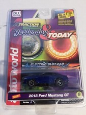Auto World XTraction Yesterday Today 2018 Ford Mustang GT HO Slot Car Ver A