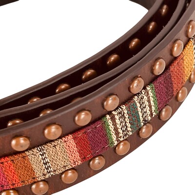 ARIAT Women\'s Serape Center‎ Copper Stud Edge Western Leather Belt Size XL NWT ARIAT Women main image 2