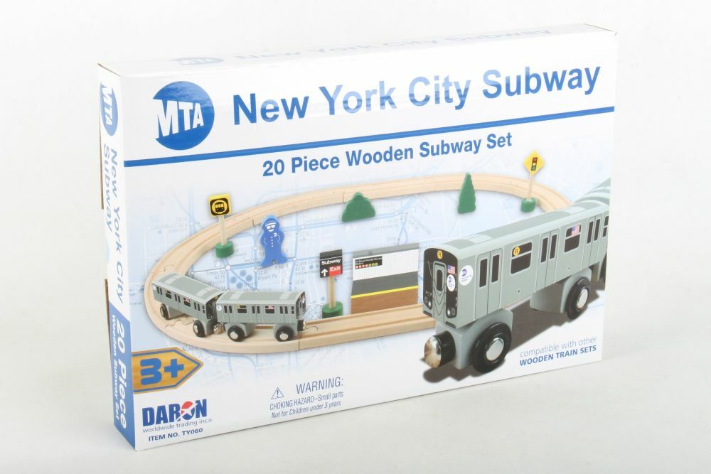 mta wooden train set