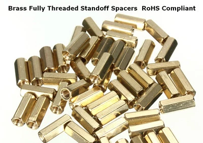 BRASS STANDOFF SPACERS M3 6mm 8mm 10mm 12mm 15mm Hex Hexagonal Pillar Standoff Spacer Support PCB Brass