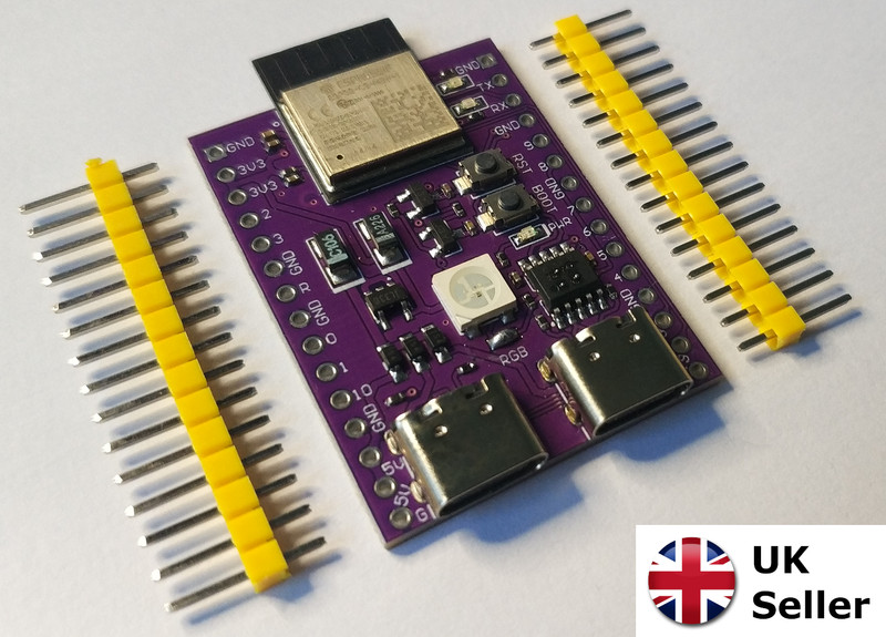 ESP32-C3 Mini Development Board Module : USB-C WiFi BlueTooth RGB LED