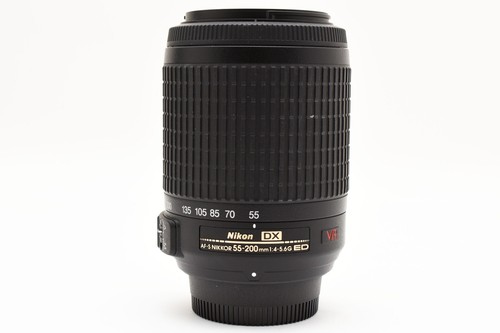 Exc Nikon AF-S DX Nikkor 55-200mm f4-5.6G ED Camera Lens Black w/Hood /Pouch 537 - Picture 9 of 10