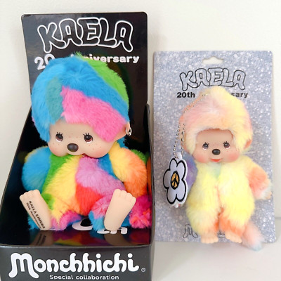 Monchhichi Kaela Kimura Kaechicchi Colorful Rainbow Color  2Sets