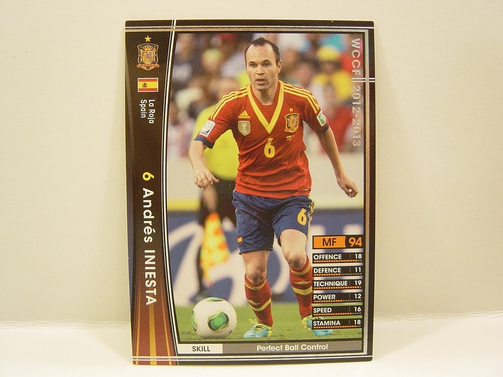 Panini WCCF 2012-13 Andrés Iniesta Luján 1984 Spain　No.6 Spanish La Roja #A72