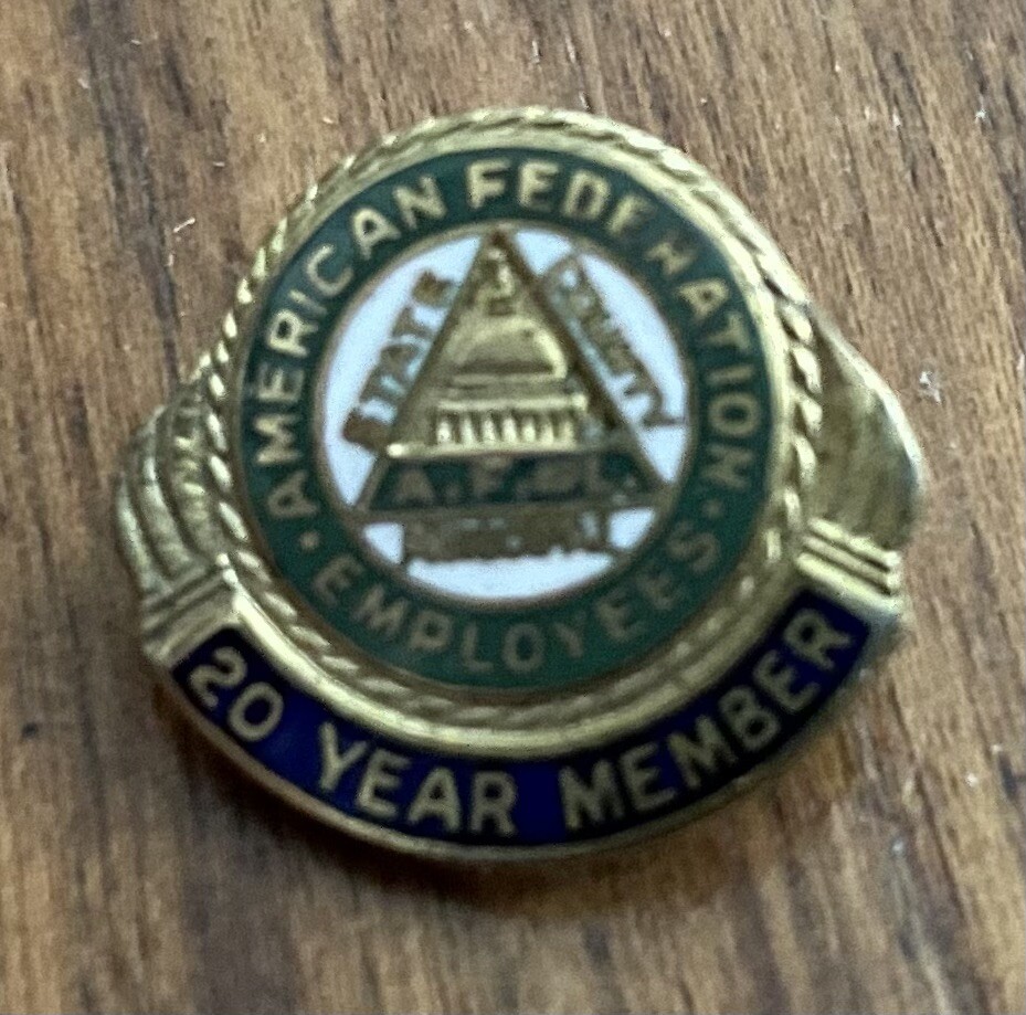 その他 AMERICAN FEDERATION EMPLOYEES American Federation Employees 20 Year Pin | eBay