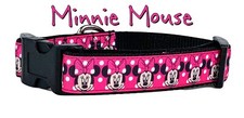 Mouse Dog collar handmade adjustable buckle 1" or 5/8" wide or leash