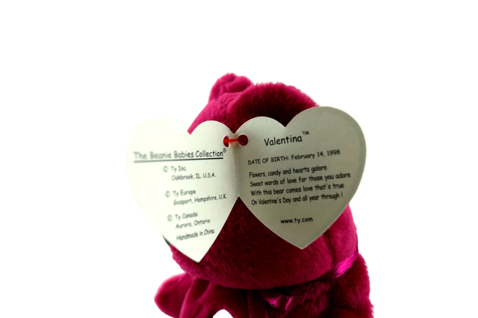 Ty Original Beanie Babies - Valentina The Bear - Rare With Mint Tags! - Image 3 of 3