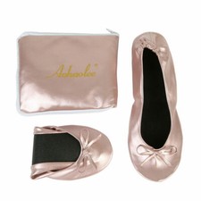 Women Flats Portable Fold Up Ballerina Flat Shoes Roll Up Foldable Ballet Shoes
