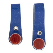 Sparkle Blue Bicycle Wheel Hub Shiner Set  w/Reflectors Bikes