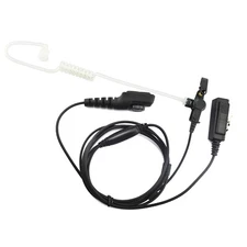 2-Wire Acoustic Tube PTT Earpiece Headset for Hytera Radios PD700 PT560 PD792EX