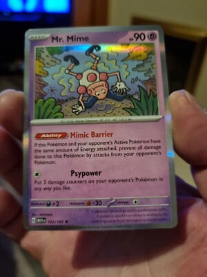 Mr Mime 122/165 Holo Rare, Englisch, Pokémon 151, Packfrisch