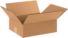 Shipping Boxes Flat 12"L X 10"W X 4"H, 25-Pack  Corrugated Cardboard Box for Pa
