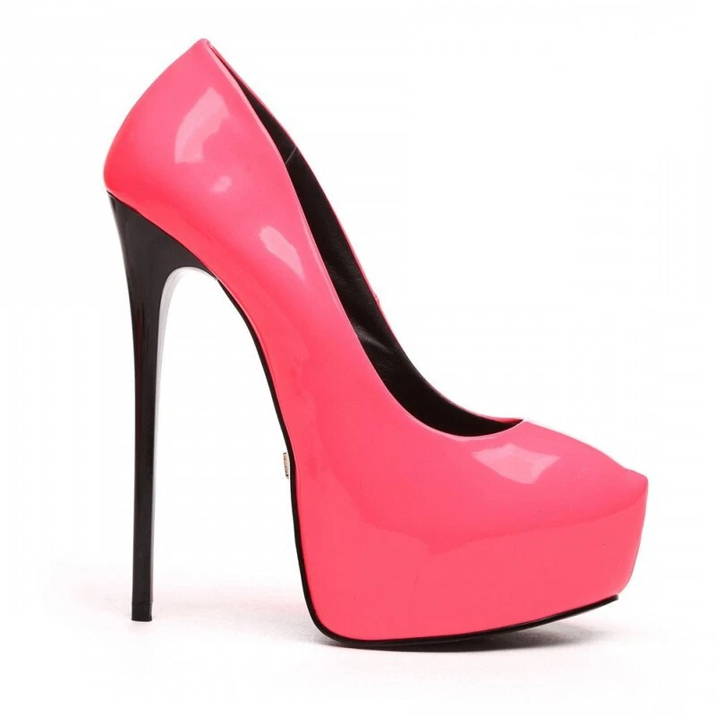 Giaro 16 cm 37 Galana 1000 Pink Rosa barbie rose sandals pumps high heels - Photo 3/4