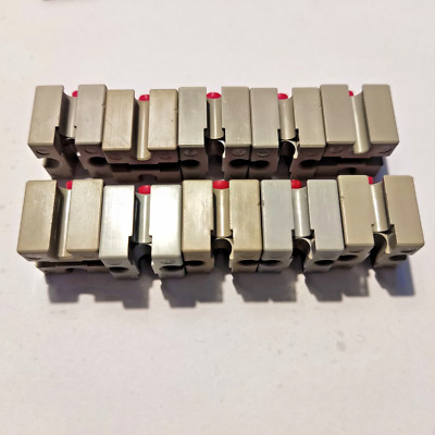 fischertechnik Vintage 10x Baustein 15 mit runden Zapfen 4x Baustein mit 2 Zapf.