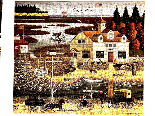 Hasbro MB Charles Wysocki Puzzle, Carver Coggins, 1000 Pieces, Complete - 第 1/5 張圖片