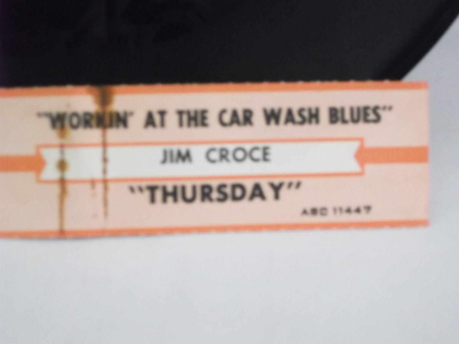 Jim Croce,ABC,"Workin' At The Car Wash Blues",US,7" 45,1973,juke box