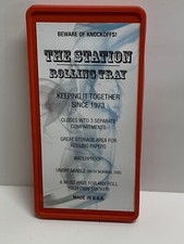 THE STATION ROLLING TRAY - RED - MADE IN USA - STORAGE BOX - 3 Compartments