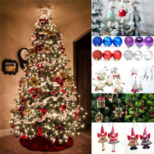 Christmas Bundle Tree Decorations Silver Angel Baubles Decorations Xmas New Ebay