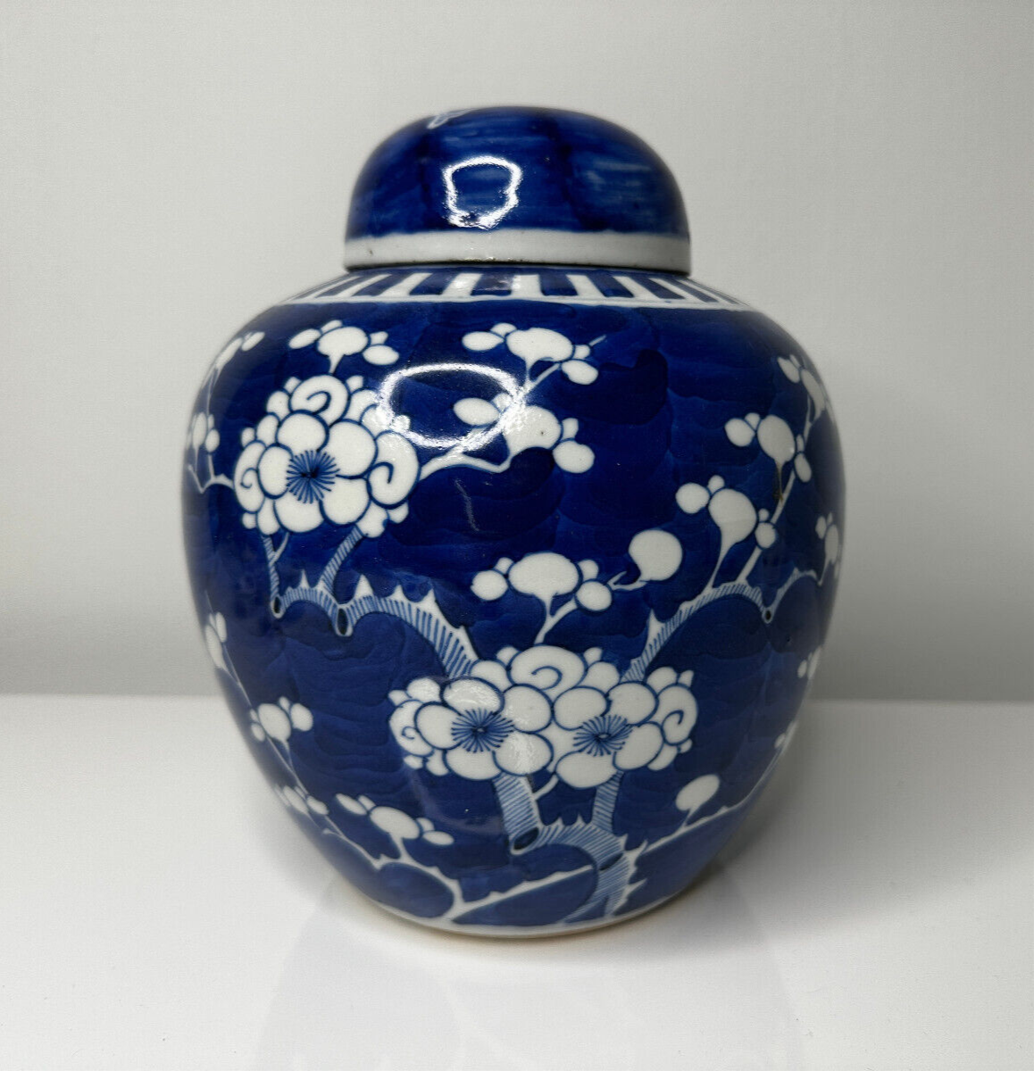 19th Century Kangxi Mark, Blue and White 