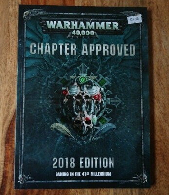 Games Workshop Warhammer 40k Chapter Approved 2018 Edition Gaming Book NEU