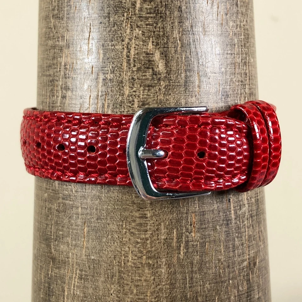 Aqua Master Women Dress Pave MOP Leather Heart Shape Quartz 30mm Watch 6 1/2" - Image 4 of 4