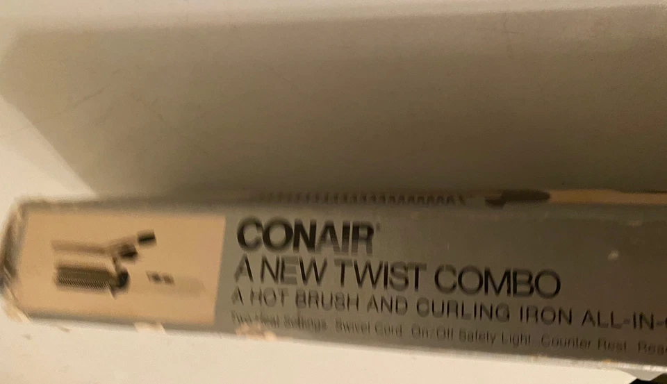 Cepillo de aire caliente vintage Conair A New Twist cepillo para rizar y peinar 1980 Foto 4 de 4