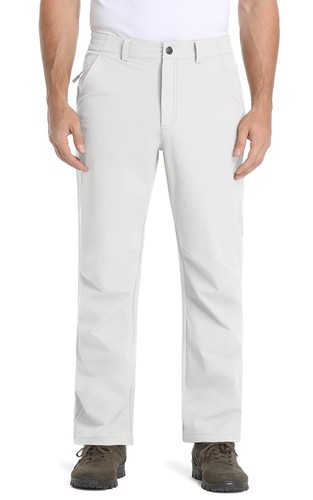 Herren leichte Wanderhose elastische Taille schnell trocknende Freizeit Arbeitshose - Bild 84 von 96