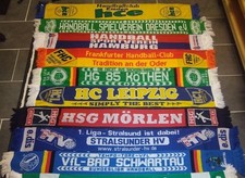 9 x fan scarf/scarf handball clubs HSV Hamburg, HC Leipzig, Stalralsunder HV