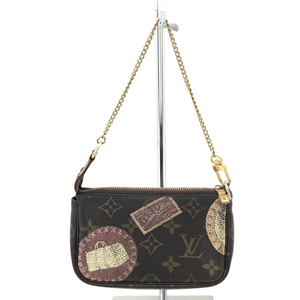 Louis Vuitton Mini Pochette Accesoire Crossbody Brown Leather for