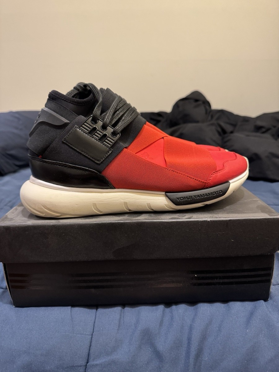 adidas Y-3 Qasa High Red Black S83174 2015 US 8.5 High Top Yohji