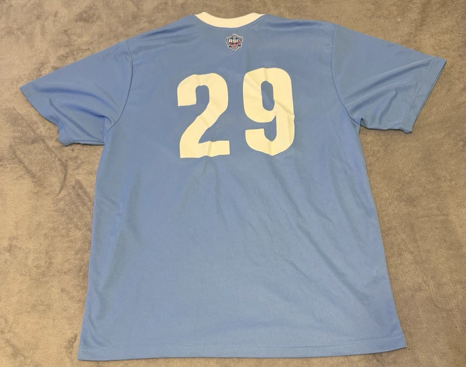 Футболка аргентинская футбольная синяя Xara мужская размер большой центральный логотип прошитая No29 - Изображение 4 из 4