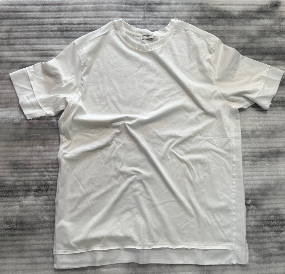 T shirt uomo bianca Yves Saint Laurent taglia 2XL