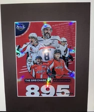 Alex Ovechkin 895 GOALS Washington Capitals NHL Holographic 11x14 Matted Frame
