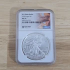 2020 American Silver Eagle S$1 Type 1 US State Series Utah MS70 NGC