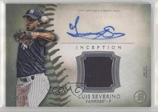 2015 Bowman Inception Auto Relics Green 90/99 Luis Severino #IAR-LS Auto 0r4