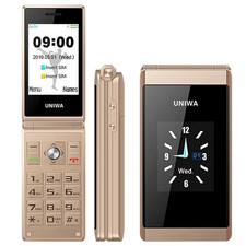 UNIWA X28 Dual Screen SOS Funktion Großbild Klapphandy Dual SIM 1200mAh Senioren