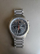 Porsche Design Rattrapante on Bracelet; Full Titanium; Ref 6613.10; Rare Auto! 10