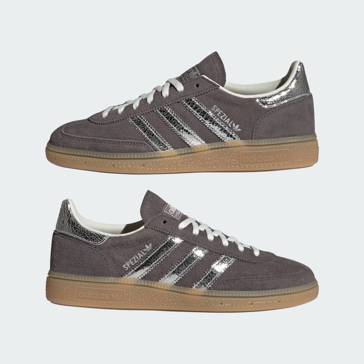 adidas Handball Spezial HQ0268 Charcoal Silver Metallic Gum Men's