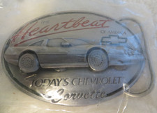 1991 Bergamot The Heartbeat of America Today's Chevrolet Corvette Belt Buckle