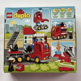 LEGO Duplo: Fire Truck Camion Pompieri, Retired Preschool Building Toy 10592