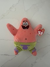 Ty Beanie Baby Plush SpongeBob SquarePants 7-inch Vintage 2004 Patrick Star