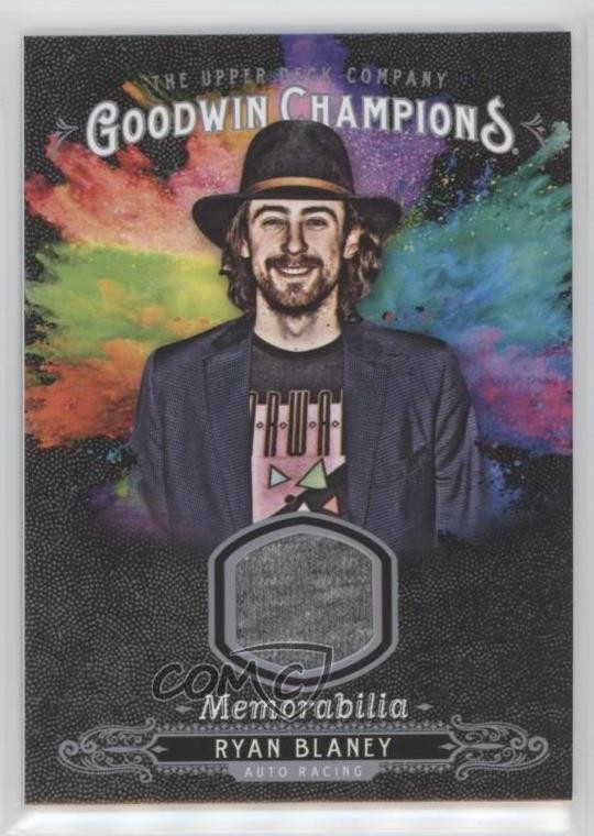 2018 Upper Deck Goodwin Champions Splash of Color Memorabilia Ryan Blaney 2k5