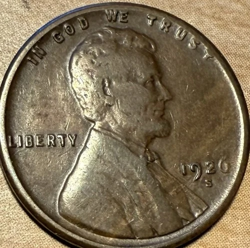 1926-S Lincoln Wheat Cent ~  VF Condition T80