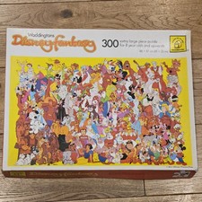 Vintage 1977 Waddingtons Disney Fantasy Puzzle 300 XL Teile KOMPLETT