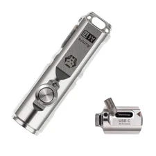 RovyVon Aurora A4 EDC Keychain Flashlight - Upgraded 4th Gen, USB C Rechargea...