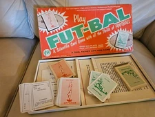 Vintage Mid Century FUT-BAL Scientific Football Card Game 1957